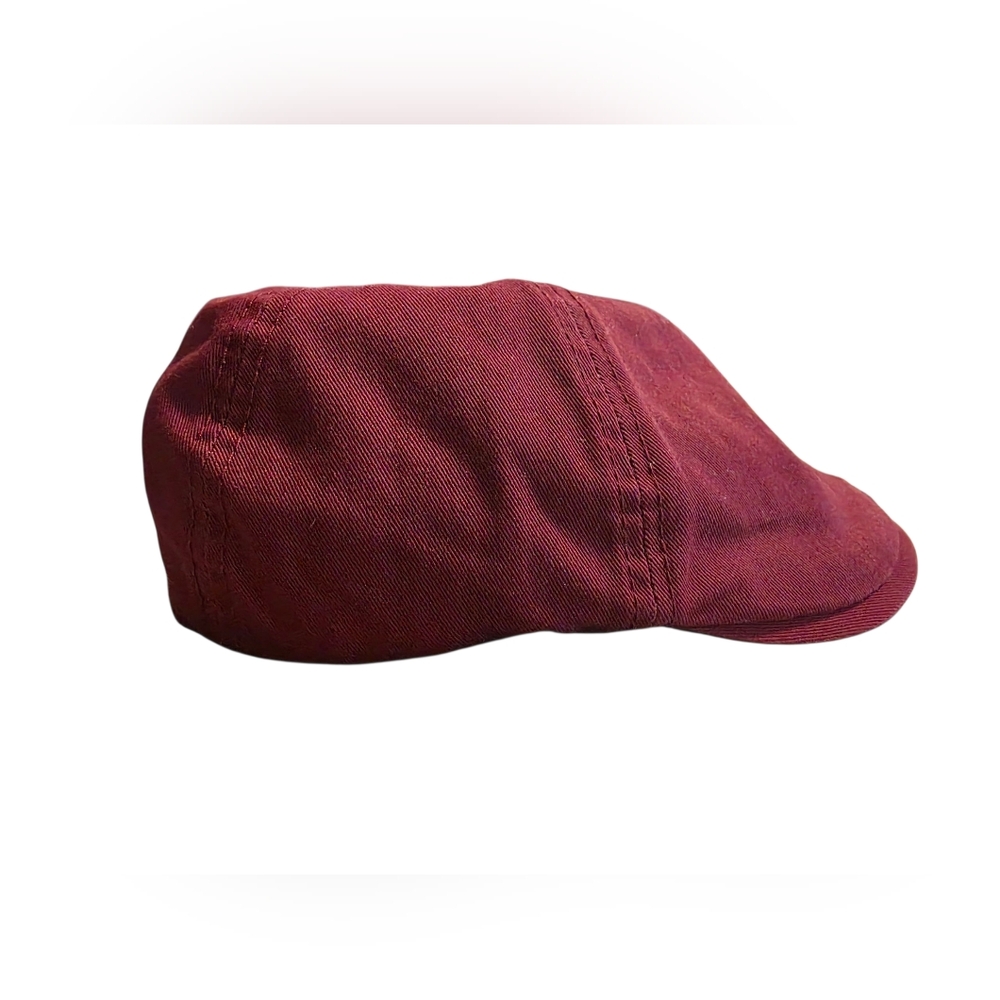 Voboom Flat Cap Red 100% Cotton OS